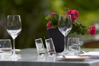 Close-up of vase on table