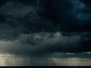 Storm clouds over sea