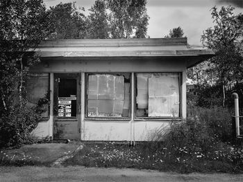 View of built structure against trees