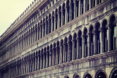 Low angle view of historical building