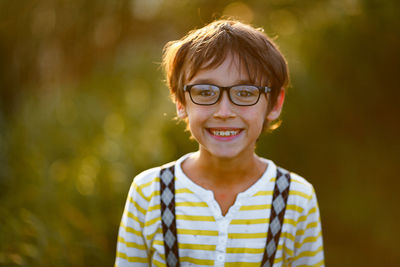 Portrait of smiling boy