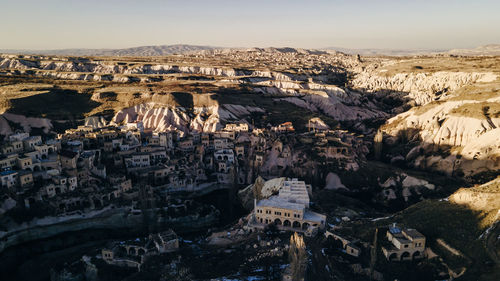 High angle view of city