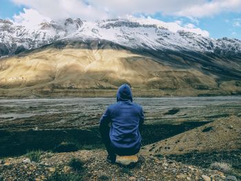 This place is call kaaza situated in spiti valley of himachal pradesh india