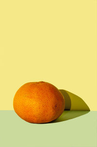 Close-up of orange against white background