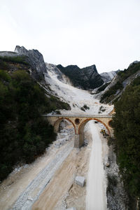 Road passing through mountains