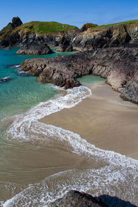 Scenic view of beach