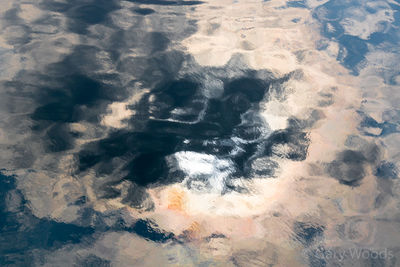 Full frame shot of water on land