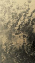 Low angle view of cloudy sky