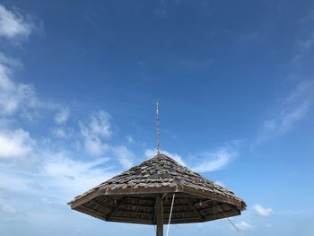 Low angle view of traditional building against sky