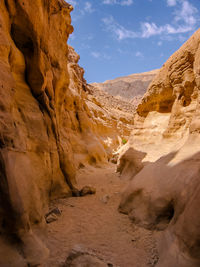 Scenic view of desert against sky