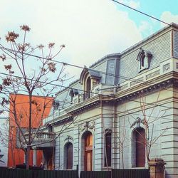 Low angle view of building against sky