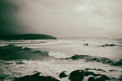 Scenic view of sea against sky