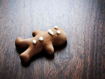 Close-up of cookies on table