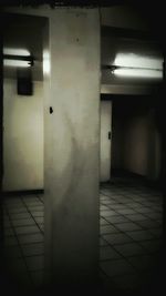 Empty corridor of building