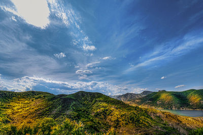 Scenic view of landscape against sky