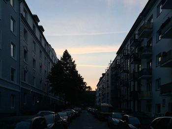 Cars on road in city