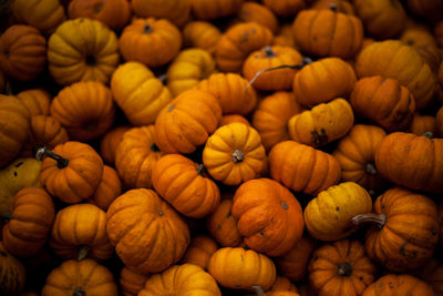 Full frame shot of oranges in market