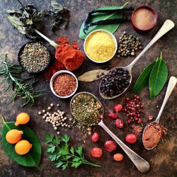 High angle view of various vegetables in bowl