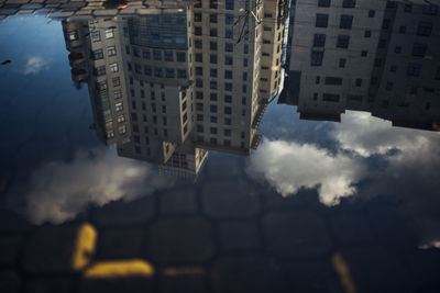 Low angle view of buildings against sky