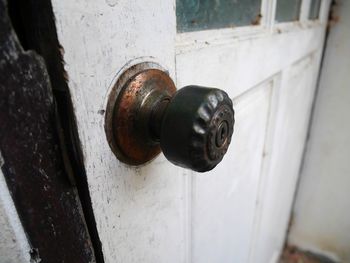 Close-up of old door