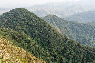 High angle view of mountains