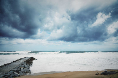 Scenic view of sea against sky