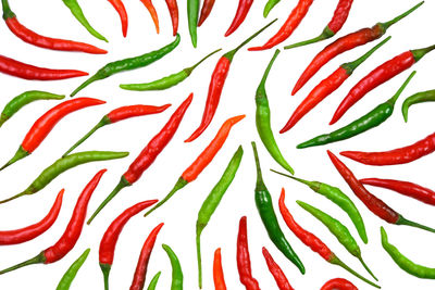 Full frame shot of red chili peppers