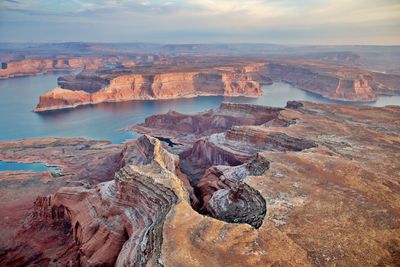 Aerial view on lake powell