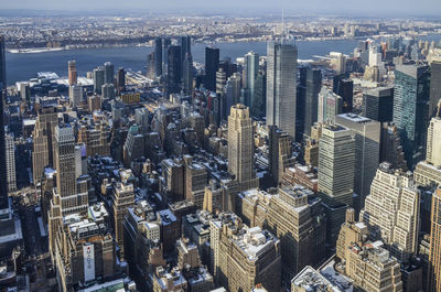 High angle view of cityscape