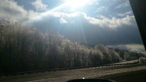 Road passing through landscape