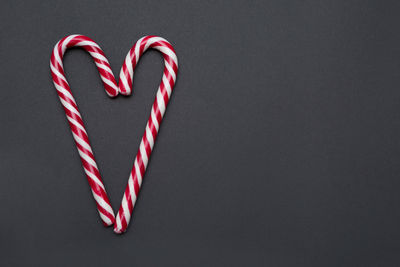 Close-up of heart shape over white background