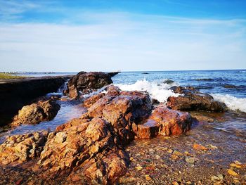 Scenic view of sea against sky