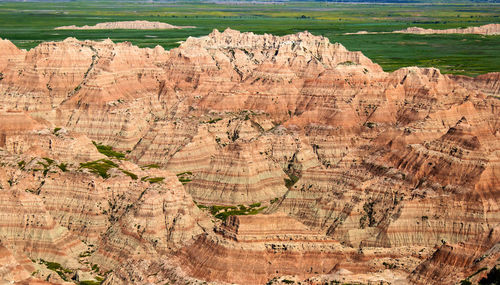 View of rock formations