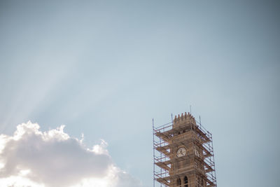 Low angle view of building against sky