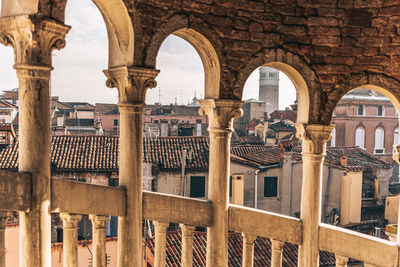 View from historical building scala contarini del bovolo, venice