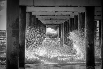 Columns in water