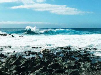 Scenic view of sea against sky