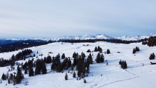 Italian alps in winter