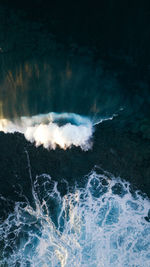 Scenic view of sea waves