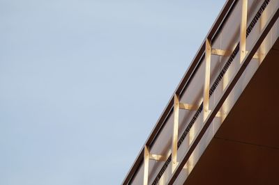 Low angle view of building against clear sky