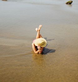 Woman on beach