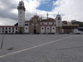 View of historical building against sky in city