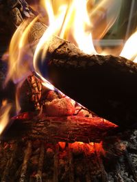 Close-up of firewood