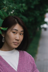 Portrait of a beautiful young woman