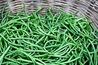 High angle view of vegetables for sale in market