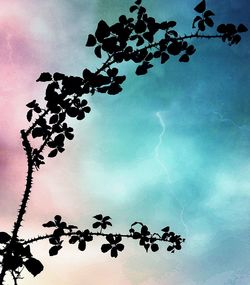 Low angle view of tree against sky