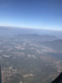 Aerial view of landscape against sky