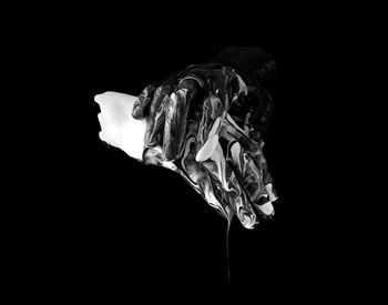 Close-up of a black background
