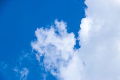 Low angle view of clouds in sky