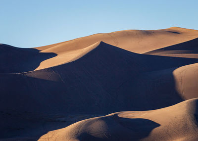 Sunset at great sand dunes national park